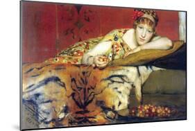 A Craving for Cherries-Sir Lawrence Alma-Tadema-Mounted Art Print