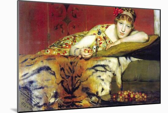 A Craving For Cherries-Sir Lawrence Alma-Tadema-Mounted Art Print