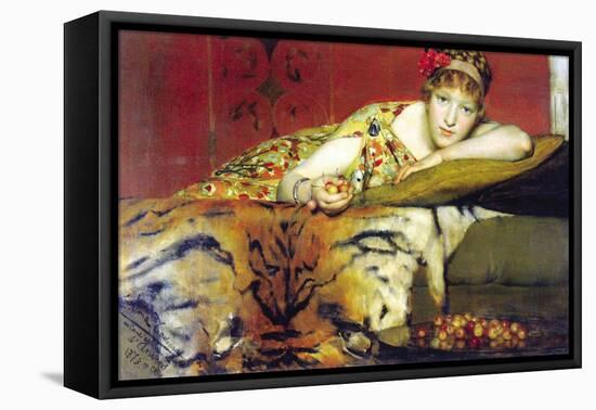 A Craving For Cherries-Sir Lawrence Alma-Tadema-Framed Stretched Canvas