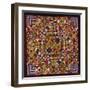 A Crazy Quilt Pattern Coverlet, 1880-1890-null-Framed Premium Giclee Print