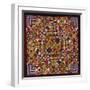 A Crazy Quilt Pattern Coverlet, 1880-1890-null-Framed Giclee Print