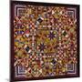 A Crazy Quilt Pattern Coverlet, 1880-1890-null-Mounted Giclee Print
