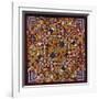 A Crazy Quilt Pattern Coverlet, 1880-1890-null-Framed Giclee Print