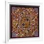 A Crazy Quilt Pattern Coverlet, 1880-1890-null-Framed Giclee Print