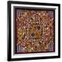 A Crazy Quilt Pattern Coverlet, 1880-1890-null-Framed Giclee Print