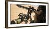 A Crew Chief Mounts a M134 Minigun-null-Framed Photographic Print