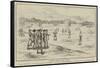 A Cricket Match in the Soudan-null-Framed Stretched Canvas