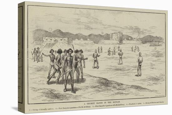 A Cricket Match in the Soudan-null-Stretched Canvas