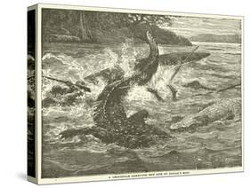 A Crocodile Carrying Off One of Baker's Men-null-Stretched Canvas