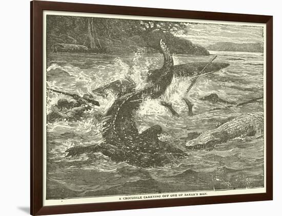 A Crocodile Carrying Off One of Baker's Men-null-Framed Giclee Print