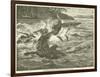 A Crocodile Carrying Off One of Baker's Men-null-Framed Giclee Print