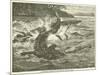 A Crocodile Carrying Off One of Baker's Men-null-Mounted Giclee Print