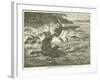 A Crocodile Carrying Off One of Baker's Men-null-Framed Giclee Print