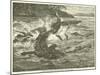 A Crocodile Carrying Off One of Baker's Men-null-Mounted Giclee Print