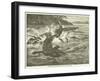 A Crocodile Carrying Off One of Baker's Men-null-Framed Giclee Print