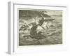 A Crocodile Carrying Off One of Baker's Men-null-Framed Giclee Print