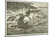 A Crocodile Carrying Off One of Baker's Men-null-Mounted Giclee Print