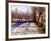 A Crocus Field in Spring, C.1889-George Hitchcock-Framed Giclee Print