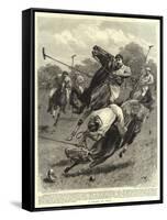 A Cross at Polo-John Charlton-Framed Stretched Canvas