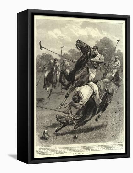 A Cross at Polo-John Charlton-Framed Stretched Canvas