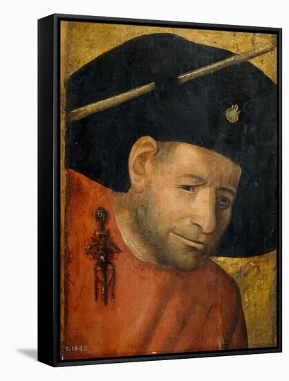 A Crossbowman-Hieronymus Bosch-Framed Stretched Canvas