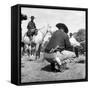 A Crouched Gaucho-Walter Mori-Framed Stretched Canvas