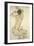 A Crouching Nude, 1915-Egon Schiele-Framed Giclee Print