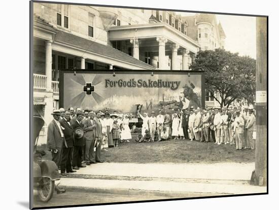 A Crowd of Nurses-null-Mounted Photographic Print