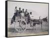 A Crowded Wagon Drawn by a Mule, Palermo, Sicily, c.1880-Giorgio Sommer-Framed Stretched Canvas