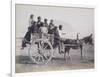 A Crowded Wagon Drawn by a Mule, Palermo, Sicily, c.1880-Giorgio Sommer-Framed Giclee Print