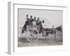 A Crowded Wagon Drawn by a Mule, Palermo, Sicily, c.1880-Giorgio Sommer-Framed Giclee Print