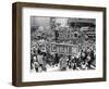 A Crowed Gathers as Floats Make Their Way Through Canal Street During the Mardi Gras Celebration-null-Framed Photographic Print