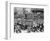 A Crowed Gathers as Floats Make Their Way Through Canal Street During the Mardi Gras Celebration-null-Framed Photographic Print
