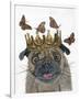 A Crowned Pug-Melissa Symons-Framed Art Print