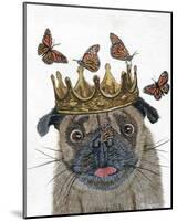 A Crowned Pug-Melissa Symons-Mounted Art Print