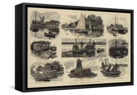 A Cruise on the Norfolk Broads-William Lionel Wyllie-Framed Stretched Canvas