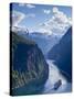 A Cruise Ship Navigates Through Geiranger Fjord, Geiranger, More Og Romsdal, Norway-Doug Pearson-Stretched Canvas