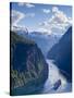 A Cruise Ship Navigates Through Geiranger Fjord, Geiranger, More Og Romsdal, Norway-Doug Pearson-Stretched Canvas