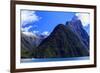 A Cruise Ship on the Waters of Milford Sound in the South Island of New Zealand-Paul Dymond-Framed Photographic Print