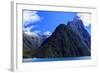 A Cruise Ship on the Waters of Milford Sound in the South Island of New Zealand-Paul Dymond-Framed Photographic Print