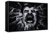 A Cry from the Dark Side-Piet Flour-Framed Stretched Canvas