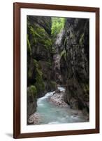 A Crystal Clear Stream Winds it Way Through the Partnacht Gorge in Garmisch-Partenkirchen, Germany-Adam Barker-Framed Photographic Print