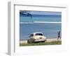 A Cuban Boy Plays Ball at the Baracoa Beach West of Havana, Cuba-null-Framed Photographic Print