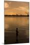 A Cuban Fishing off the City of Havana. in between the Capitol Building. Cuba-Toniflap-Mounted Photographic Print
