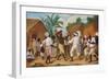 A Cudgelling Match between English and French Black People in the Island of Dominica (Oil on Panel)-Agostino Brunias-Framed Giclee Print