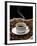 A Cup of Coffee on a Jute Sack Full of Coffee Beans-Gustavo Andrade-Framed Photographic Print