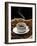 A Cup of Coffee on a Jute Sack Full of Coffee Beans-Gustavo Andrade-Framed Photographic Print