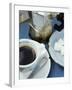 A Cup of Espresso, Sugar Cubes and Espresso Pot-Véronique Leplat-Framed Photographic Print