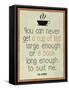 A Cup of Tea and a Book CS Lewis-null-Framed Stretched Canvas