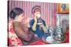 A Cup of Tea No.2-Mary Cassatt-Stretched Canvas